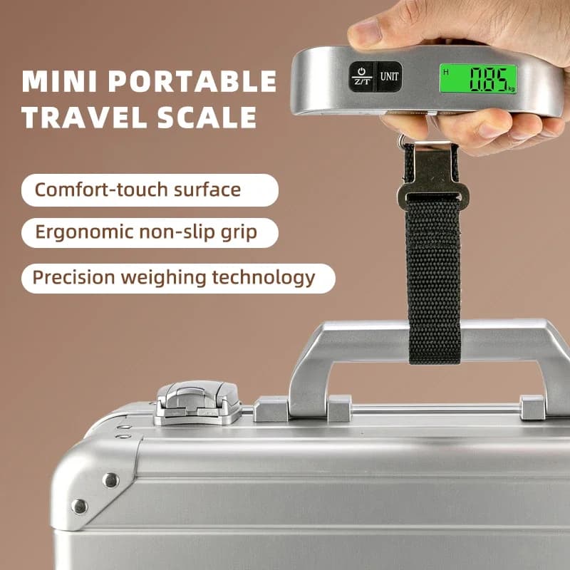 Balance numérique pèse-bagages 50kg portable LCD - Outil de voyage précis pour valises et équipement pêche