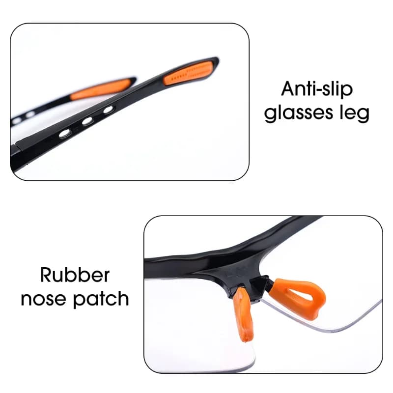 Lunettes de sécurité anti-sable ventilées pour pêche en mer - Protection vent et éclaboussures