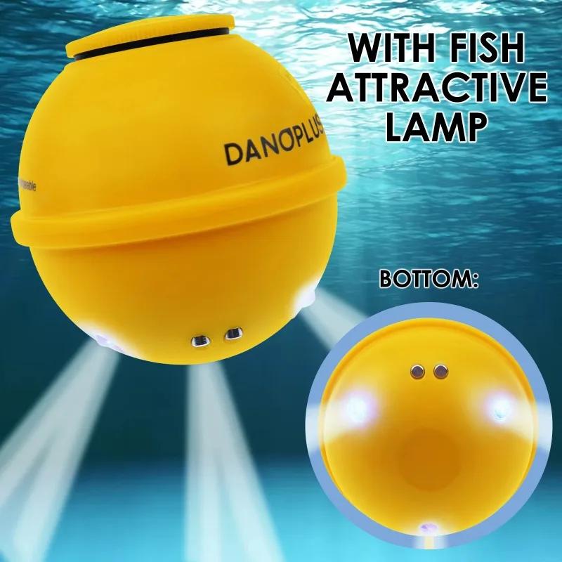 Détecteur poissons numérique sans fil 45m profondeur écran couleur LCD grand format lampe attractive capteur intégré