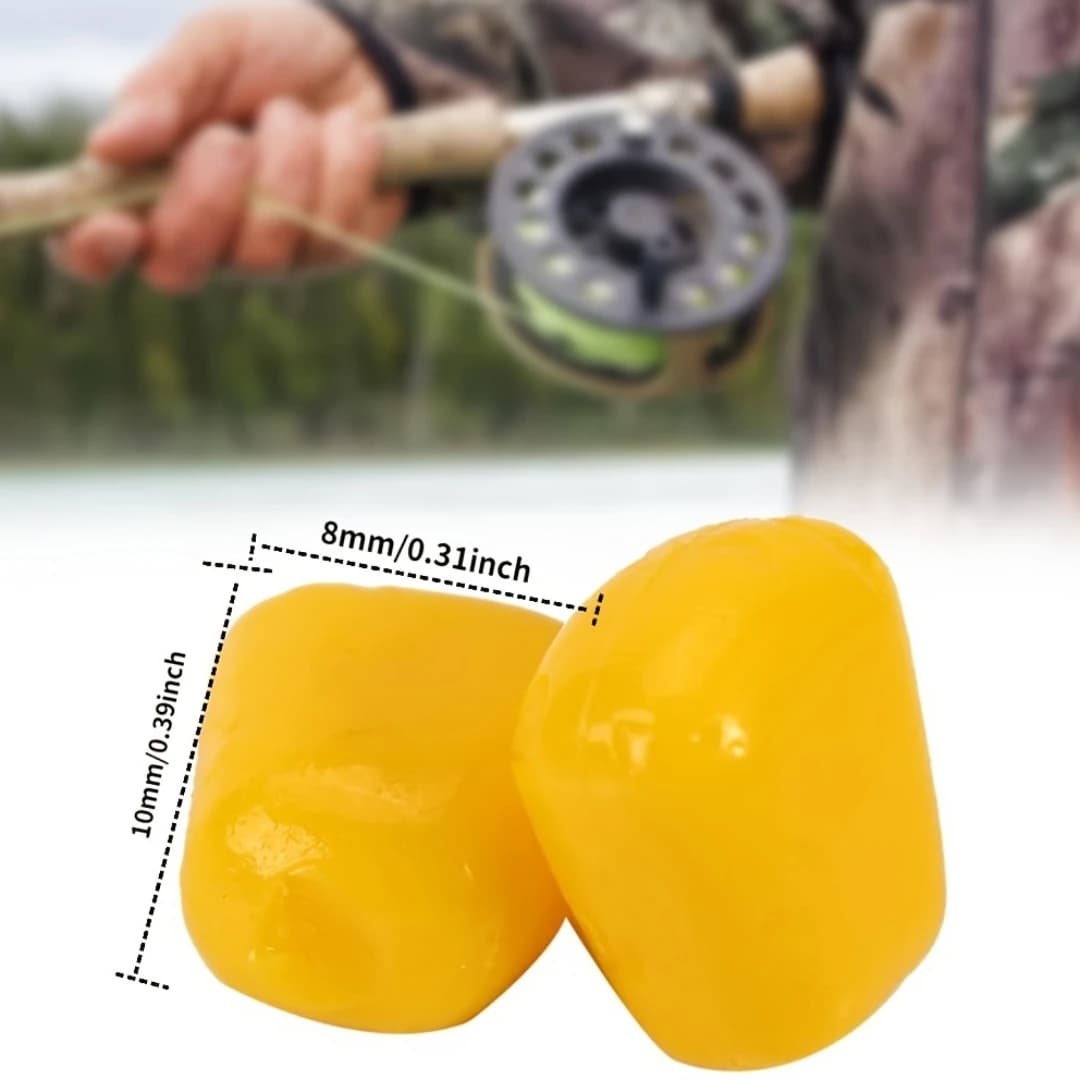 50 leurres silicone maïs flottants parfum crème appâts artificiels carpe succès pêche