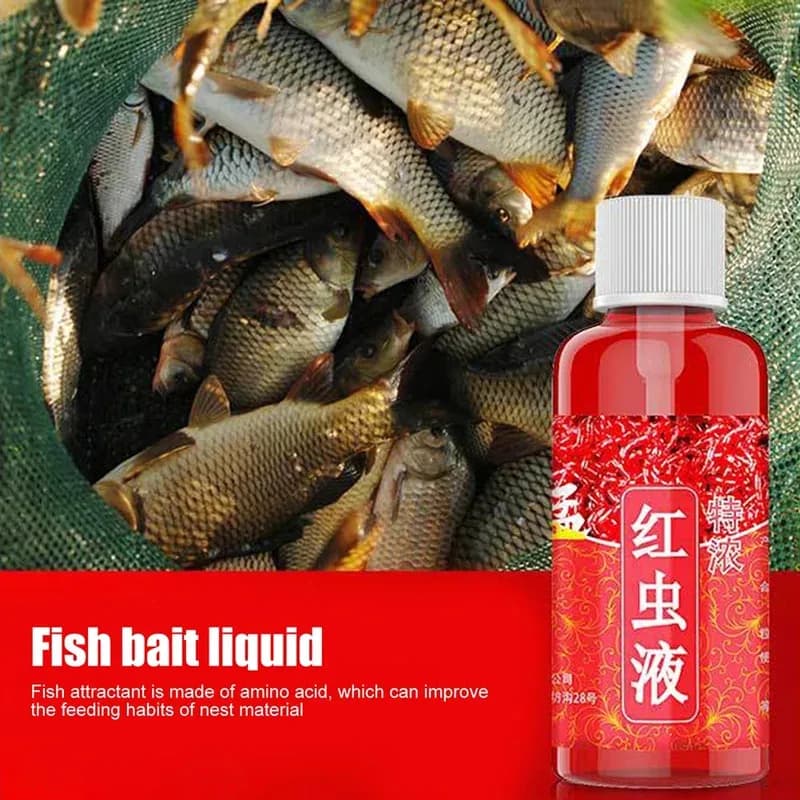 Concentré liquide 60ML senteur ver de sang attracteur poissons - Additif appât perméabilité appétit truite cabillaud carpe perche