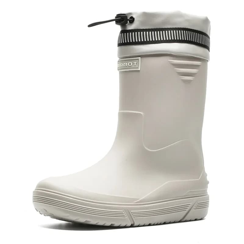 Bottes pêche doublées polaire imperméables hommes - Chaussures travail confortables semelle souple