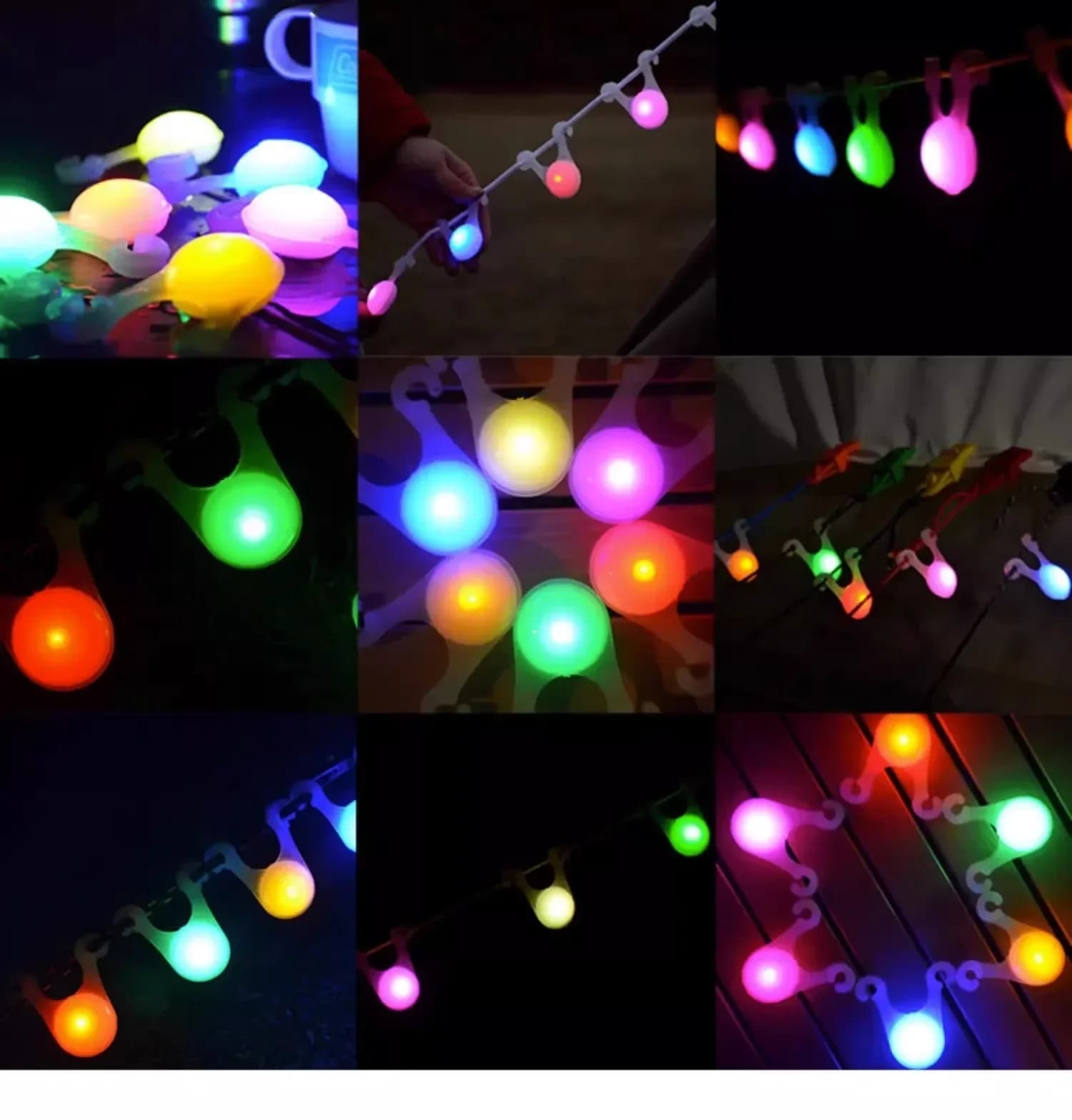 10 guirlandes lumineuses LED étanches pour tente camping pêche éclairage ambiance Shunmaii