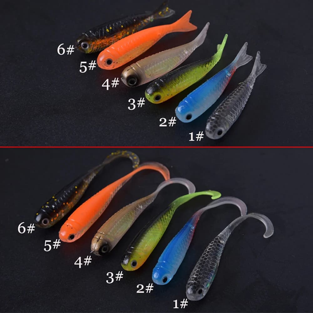 Kit leurres souples 6+10 pièces - Vers spinner jig pour carpe - Ensemble complet pêche carnassiers