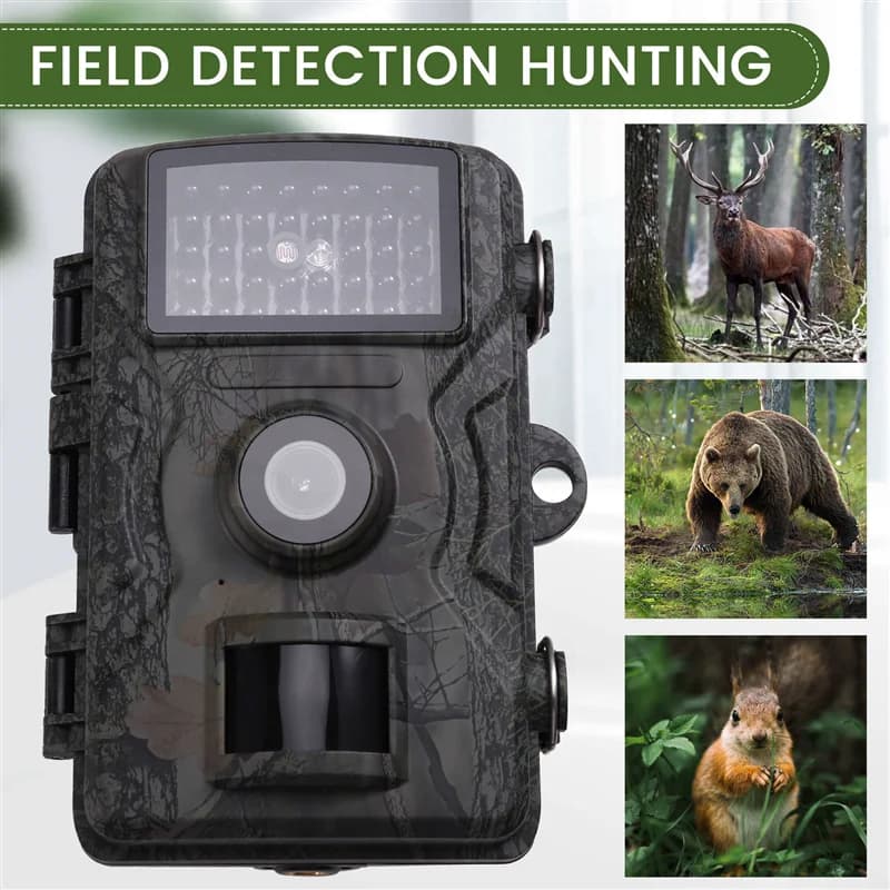 Caméra de chasse vision nocturne infrarouge écran 2.0" TFT HD 1920x1080p IP66 étanche surveillance faune