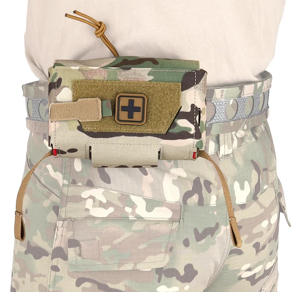 Poche médicale compacte tactique pêche chasse - Sac IFAK MD2 Molle ceinture porte-plaque