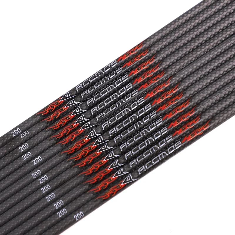 Fûts flèches carbone 3K 32/33 pouces spine 200-500 - 6/12/18pcs pratique chasse pêche France