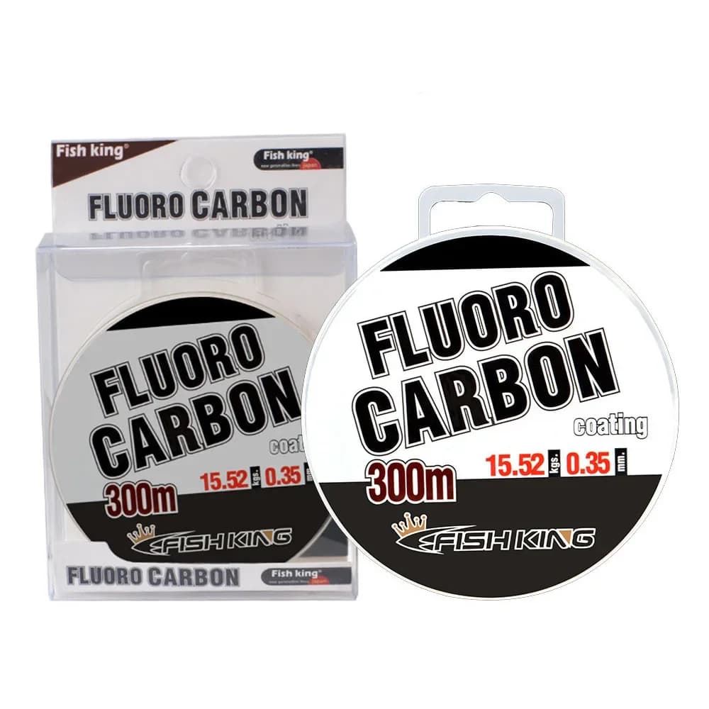 Ligne de pêche fluorocarbone 300m 0.30-0.50mm - 100% monofilament pour carpe - Leader japonais haute résistance