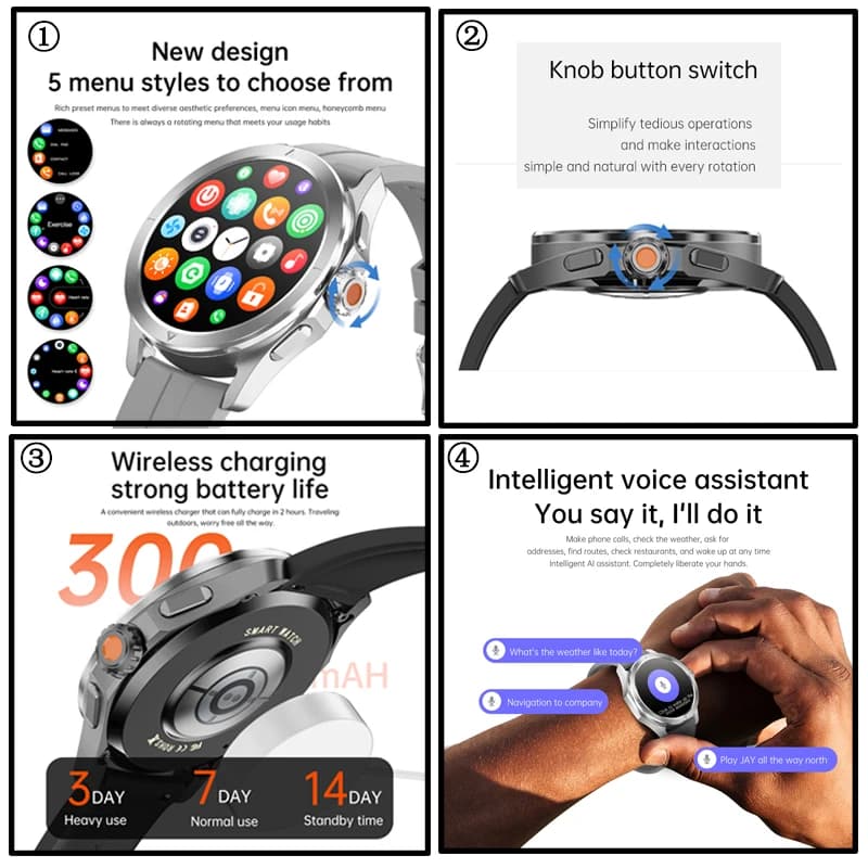 Montre Xiaomi S4 Ultra - Smartwatch pêche GPS NFC 1.53" AMOLED étanche avec boussole et appels Bluetooth