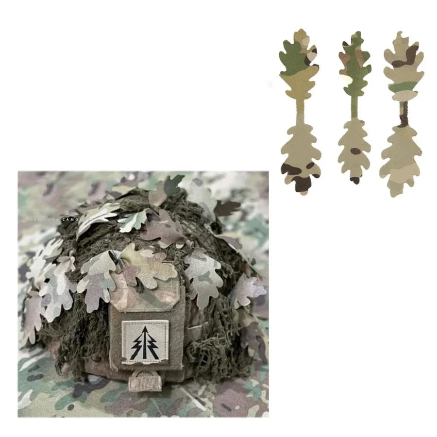 15 bandes camouflage tactiques pour casque de pêche - Kit DIY disparition visuelle chasse pêche paintball