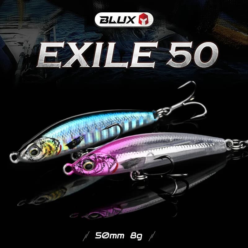 Leurre Exile 50 50mm 8g - Crayon plongeant heavy stick pour pêche en mer leurre minnow sans bavette