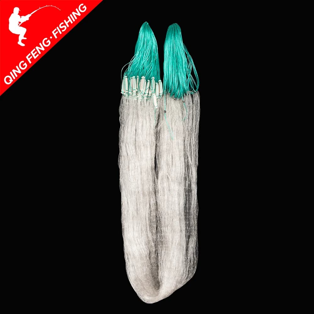 Filet de pêche monofilament 30m pour captures sélectives, piège à poissons et truites en extérieur