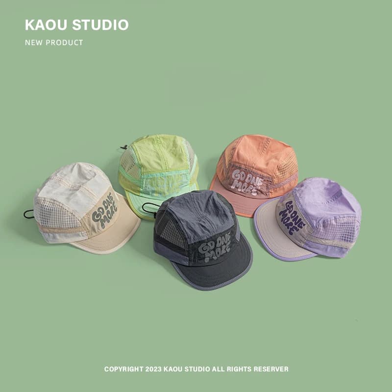 Casquette printemps été légère respirante rétro - Chapeau pêche 5-panel séchage rapide unisexe