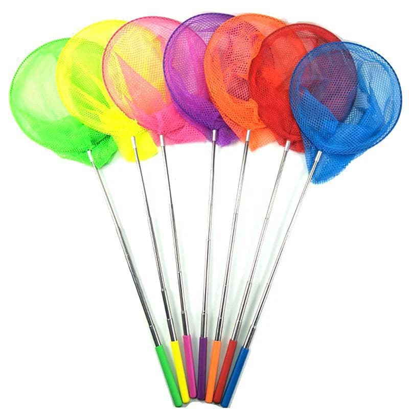 Filet de pêche rétractable insectes papillons libellules portable jeu enfants jouets pêche extérieure