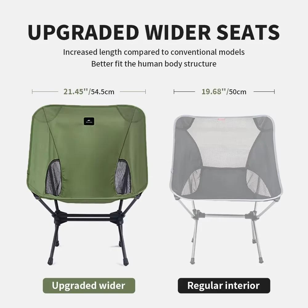 Chaise pliante pêche ultralégère Naturehike L01 - Fauteuil lune confortable pour camping et voyage