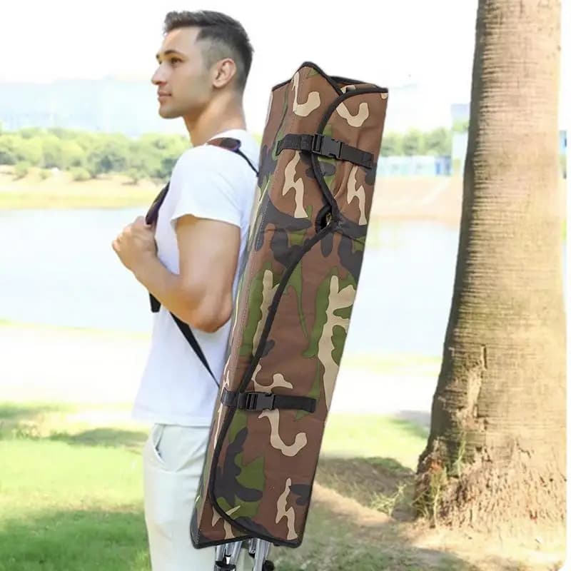 Chaise pliante avec pare-soleil camping transat portable tabouret pêche léger robuste protection UV