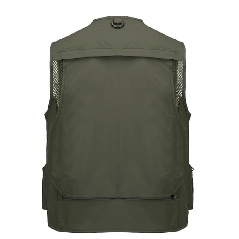 Veste de pêche sportive tactique 2026 - Veste filet séchage rapide multi-poches pour pêche extérieure été