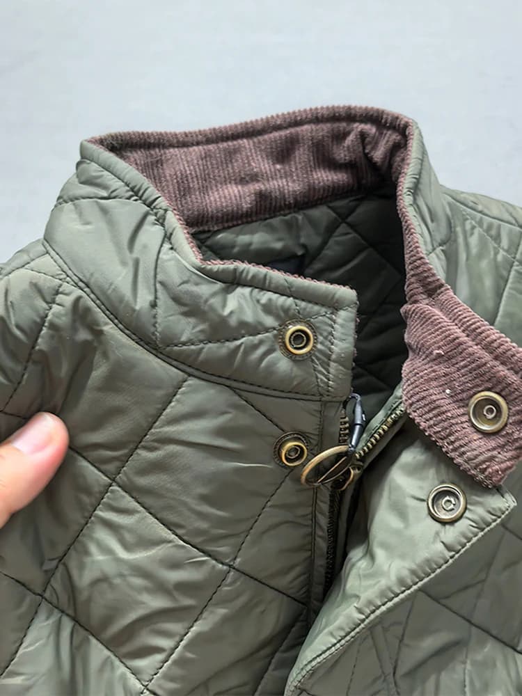 Veste polaire homme style polo américain rétro, manches longues épaisse avec multiples poches pour la pêche