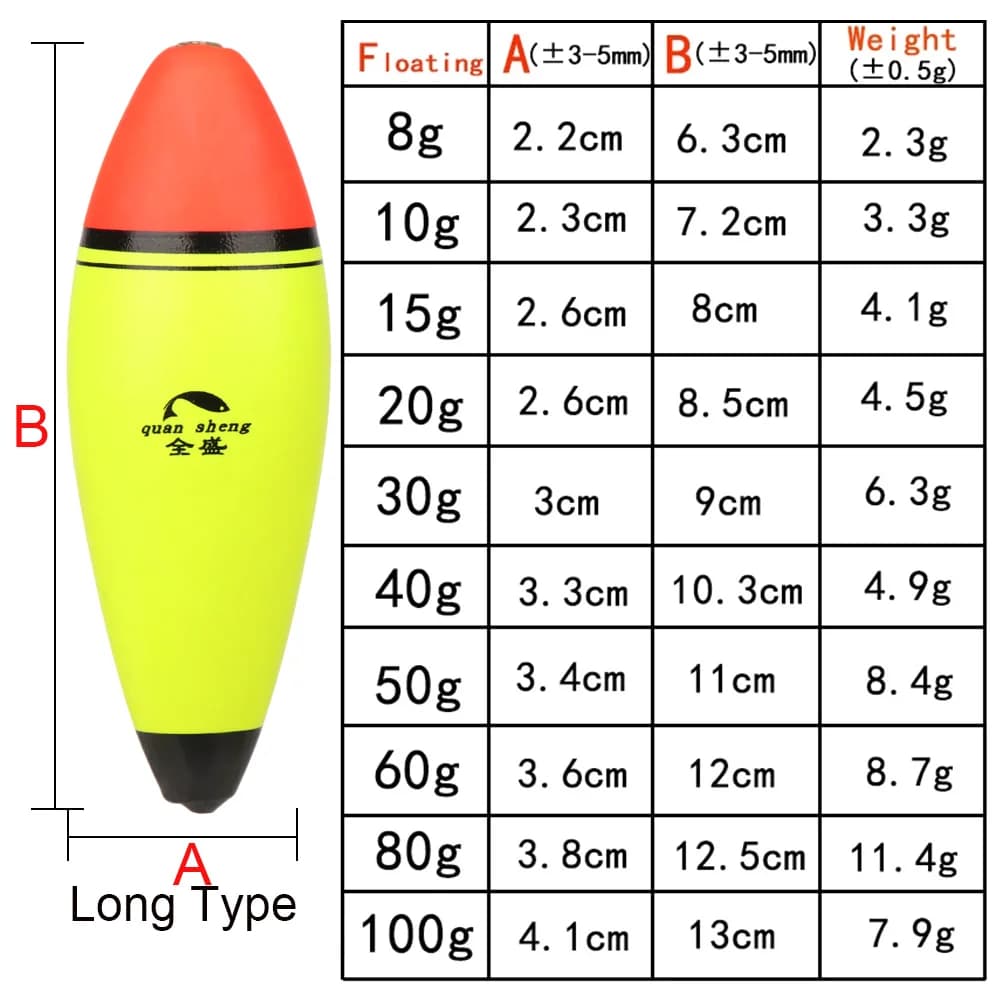 Flotteur pêche mer haute qualité matériau EVA élastique 40g flottabilité - Accessoires pêche durable