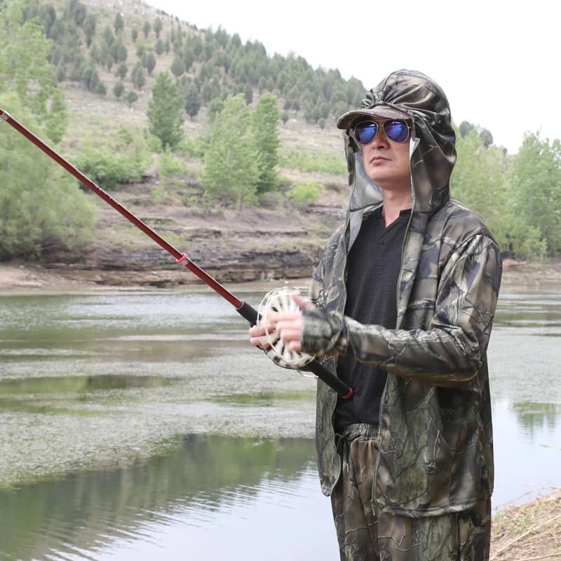 Combinaison Été Ultra-Mince Anti-Moustiques - Tenue Pêche Chasse Bionique Tactique