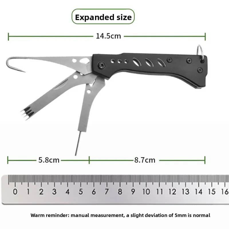 Pince multifonction pêche avec coupe-fil et dégorgeoir - Outil essentiel pour pêcheur mer et rivière