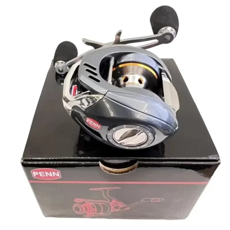Moulinet baitcast PENN 18+1 roulements frein 15kg ratio 7.2:1 pour pêche sportive mer et gros poissons