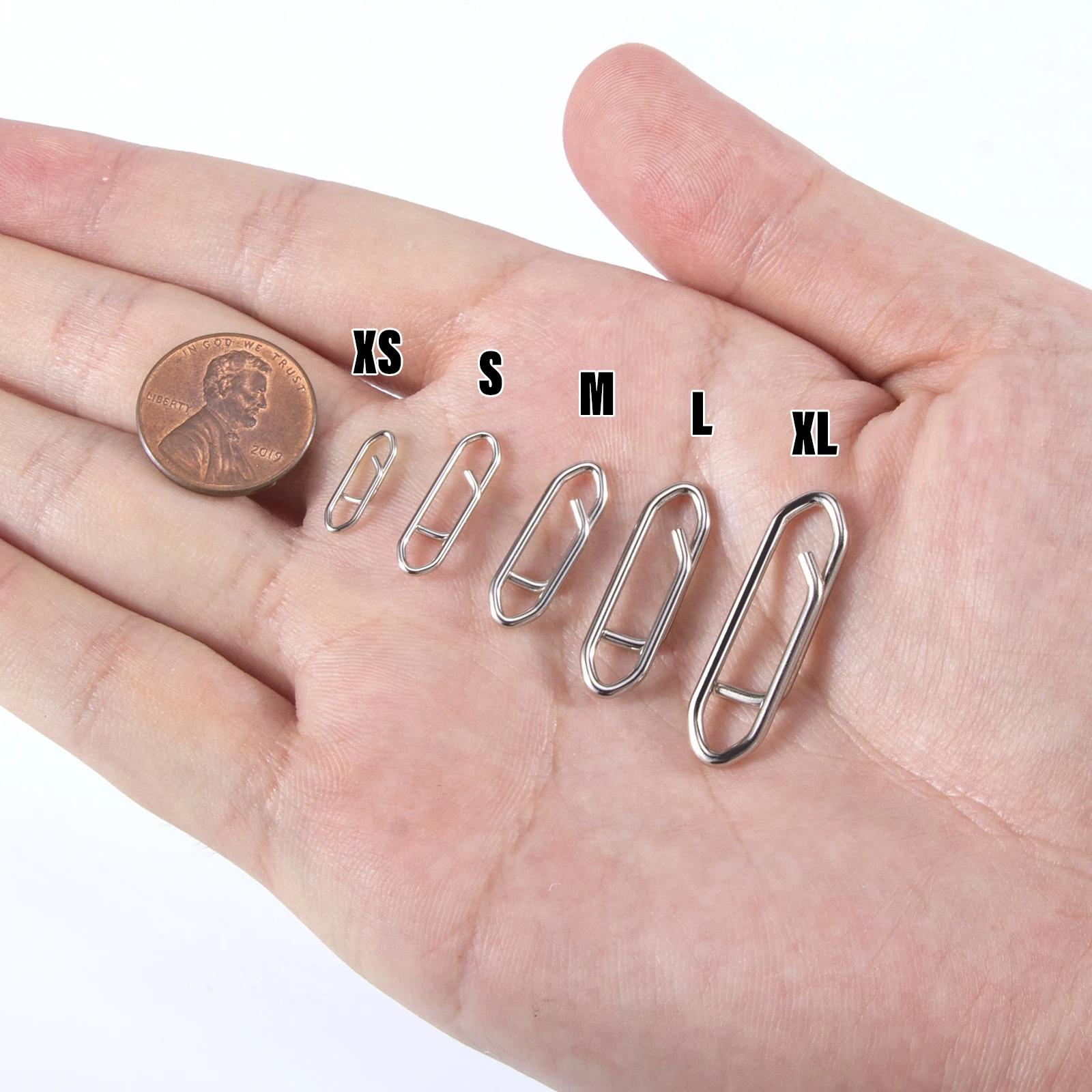 50 clips rapides acier inoxydable pour changement rapide de leurres crankbait swimbait