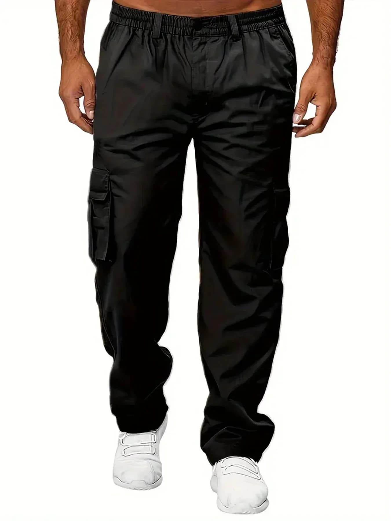 Pantalon cargo été homme pour pêche durable - Multi-poches et tissu résistant aux conditions extérieures