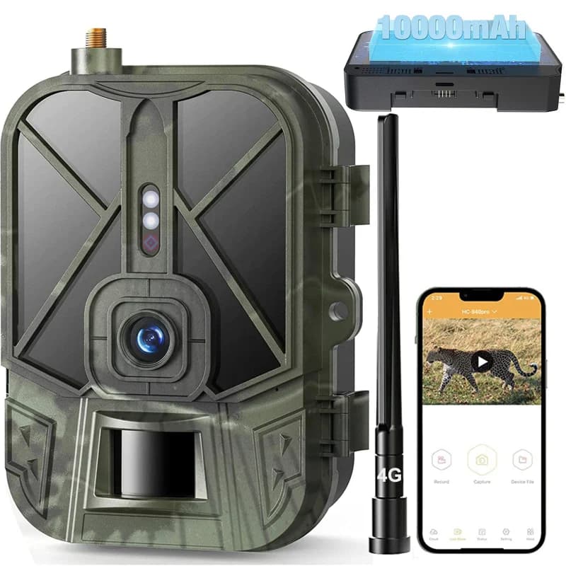 Caméra wildlife 4G 4K 36MP waterproof IP66 - Vision nocturne IR invisible et détection 120°