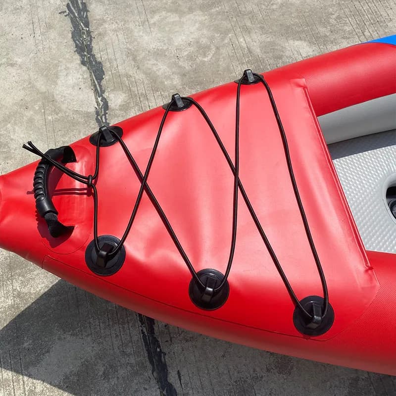 Kayak double gonflable Solarmarine - Canoë de compétition et paddleboard pour pêche