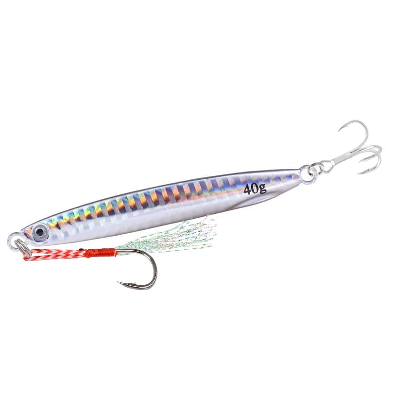 Cuillère de pêche shore jigging 7g à 40g pour bar, leurre artificiel pour pêche du bord