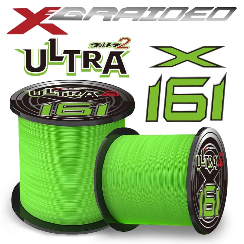 Ligne YGK Ultra X16 brins 300/500M tressée PE - Multifilament durable pour pêche sportive