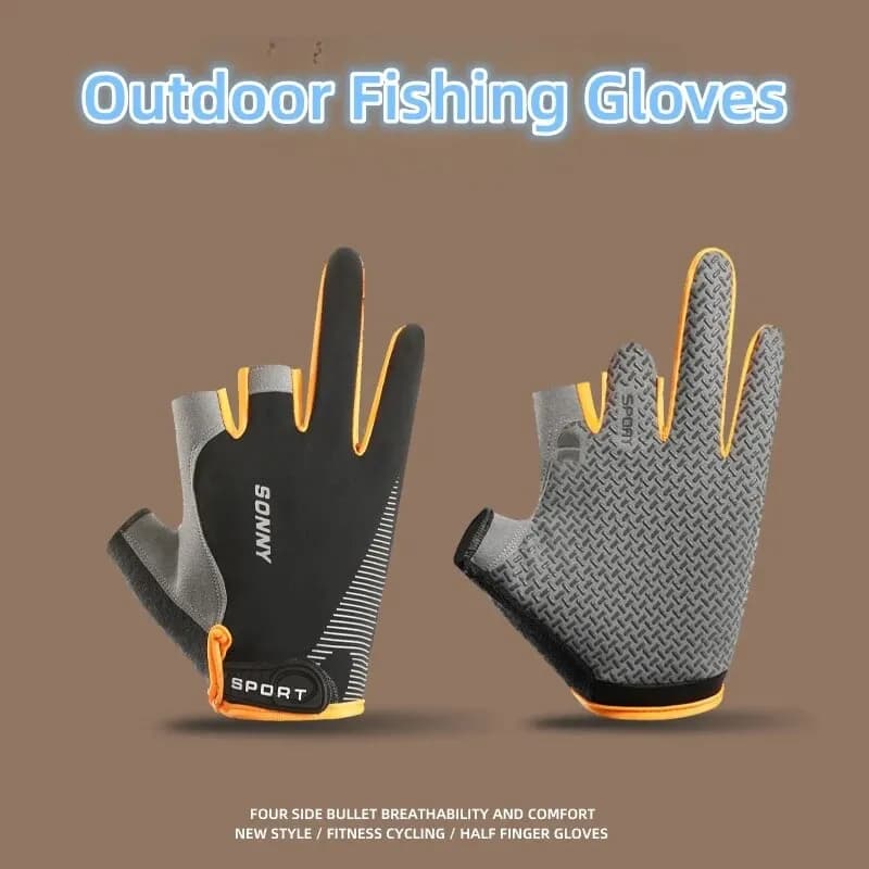 Gants professionnels anti-dérapants pour capture et remise à l'eau des poissons - Hommes femmes