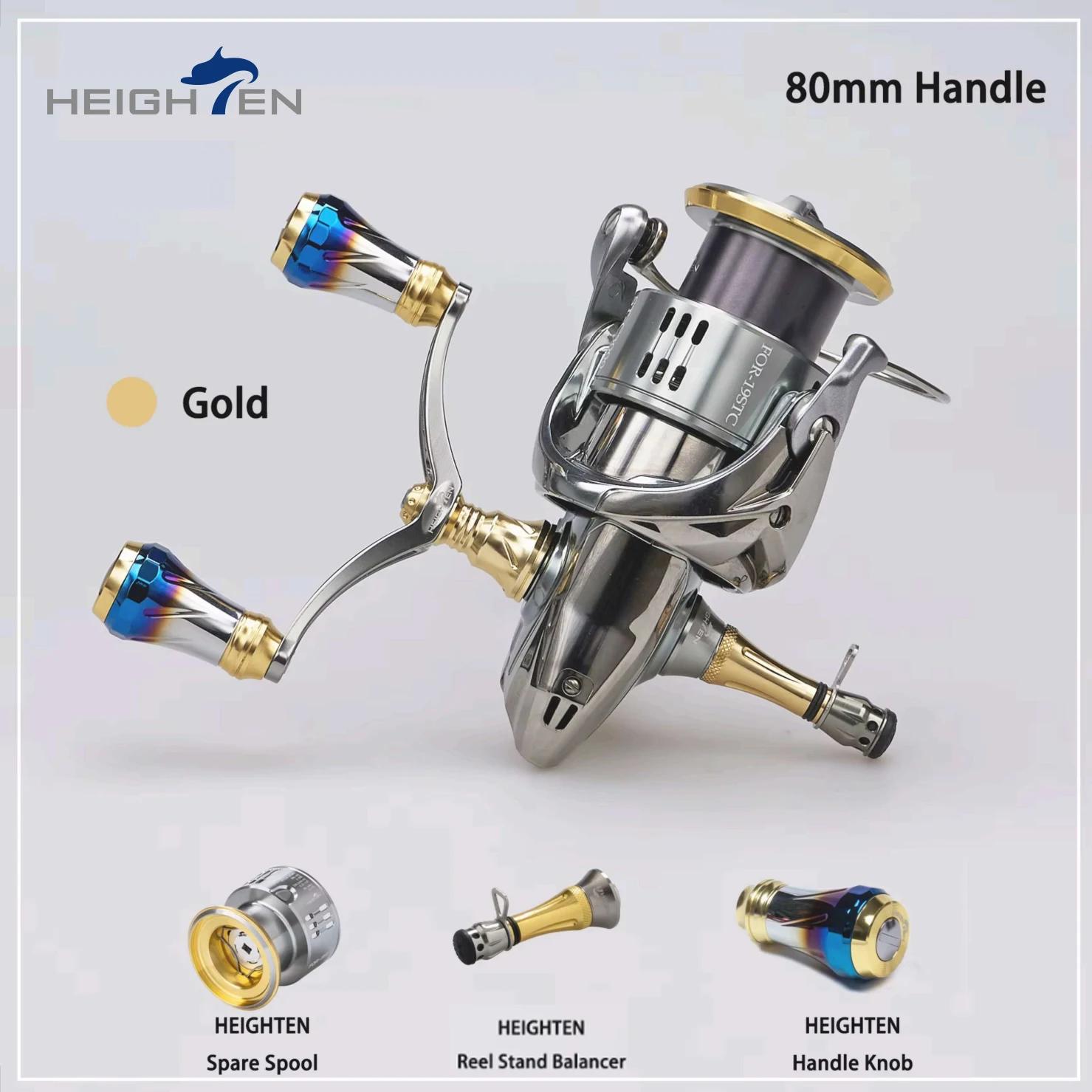 Support moulinet pêche 48mm HEIGHTEN pour Shimano Daiwa spinning 1000-5000 accessoire étui