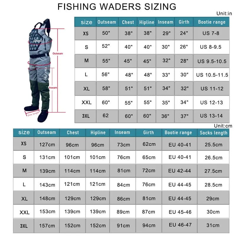 Waders pêche à la mouche 4-ply - Combinaison respirante durable pour canard et pêche sportive