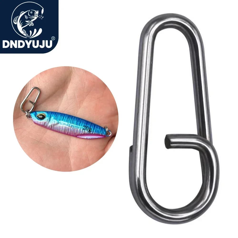 Anneaux ovales en acier inoxydable 50-200 pièces pour leurres de pêche en mer et connecteurs
