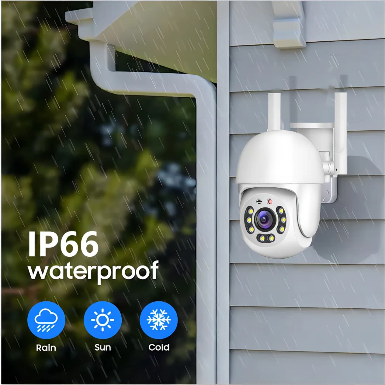 Caméra surveillance extérieure PTZ WIFI 4MP Tuya étanche IP66 5G double bande vidéo sécurité maison jardin