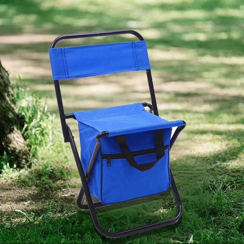 Fauteuil pêche pliant 2 en 1 avec sac glacière intégré - Siège portable léger pour camping et extérieur