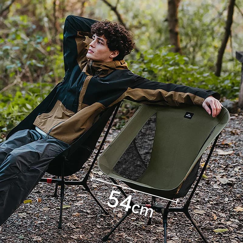 Chaise de pêche pliante Naturehike en alliage d'aluminium - Siège léger pour randonnée et backpacking