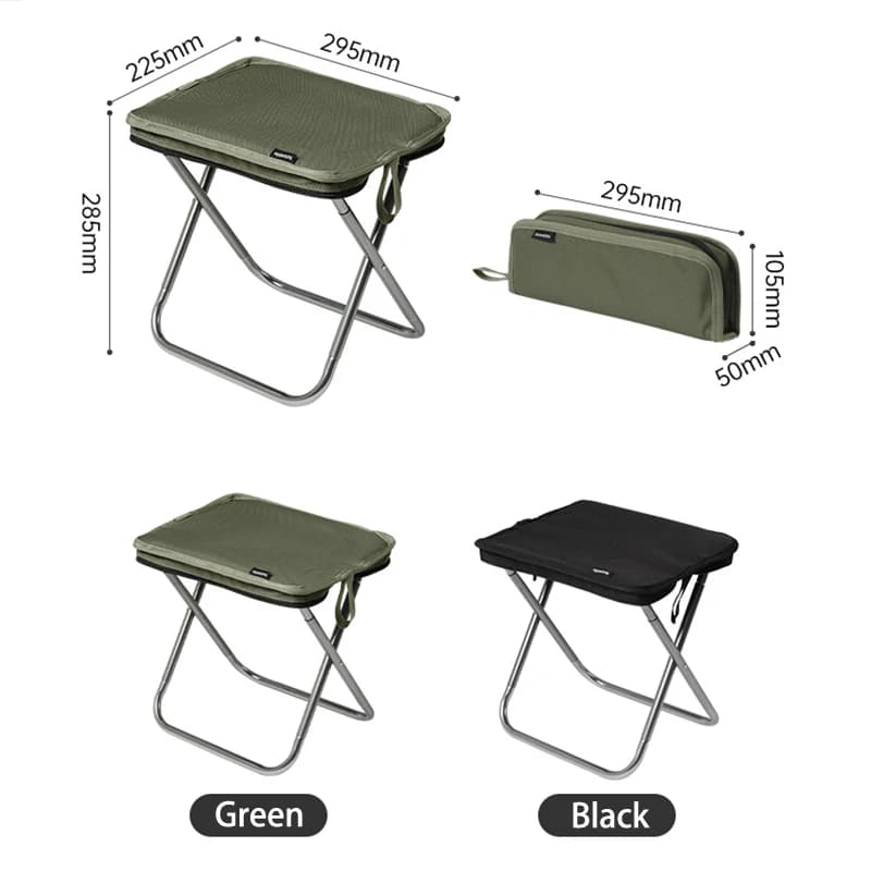 Tabouret de pêche compact Naturehike aluminium 7075 - Ultra-léger pour pêche mobile et randonnée