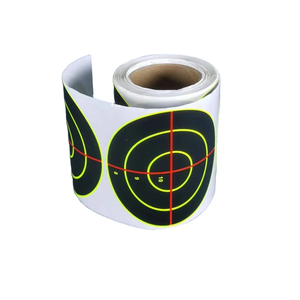 100 cibles adhésives 7,5 cm croix éclaboussantes colorées pour entraînement tir pêche sportive