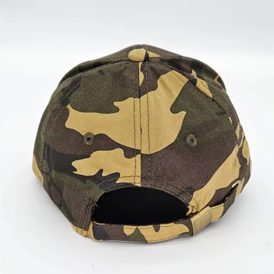 Casquette pêche camouflage broderie trident Ukraine ajustable pêche discrète spéciale