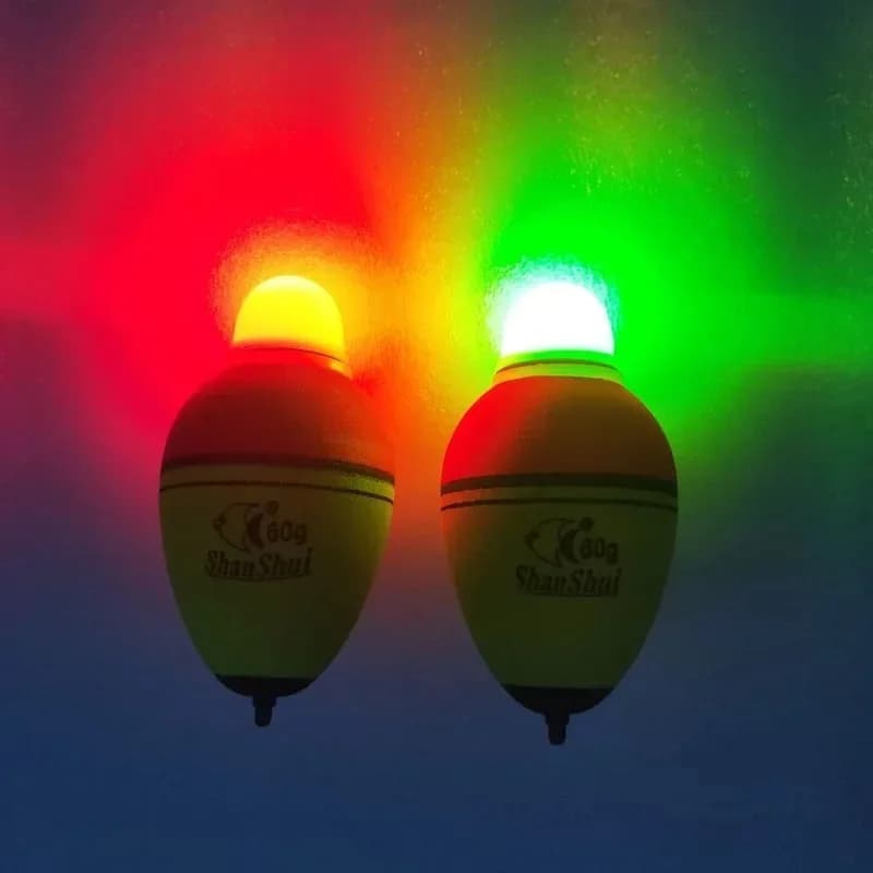 Flotteurs lumineux EVA pêche mer 30-100g - 2 à 4 pièces pour pêche nocturne rocheuse puissance