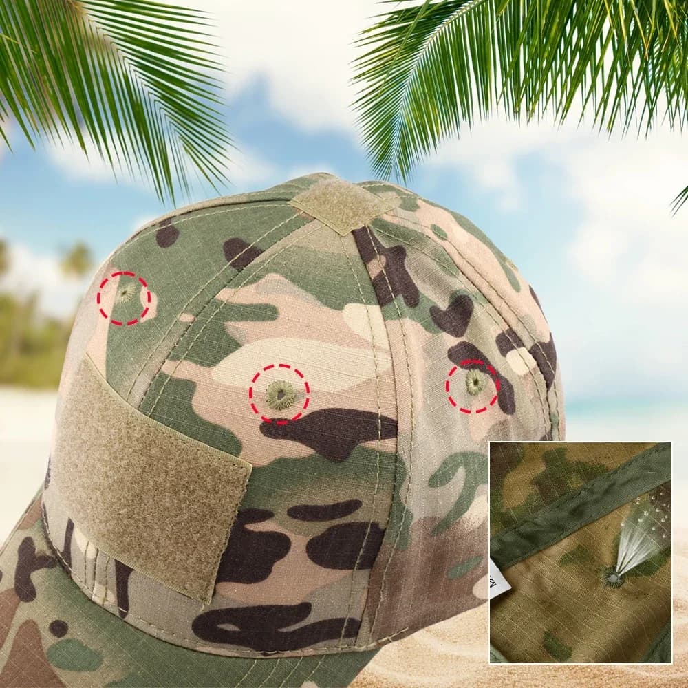 Casquette trucker mesh camouflage pêche breathable tactique réglable été chasse camping
