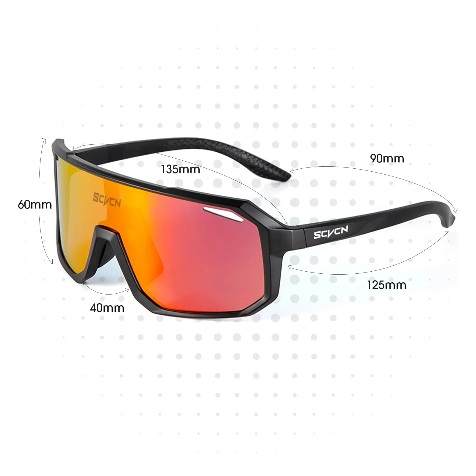 Lunettes de cyclisme pêche SCVCN - Vélo route montagne protection UV400 hommes femmes