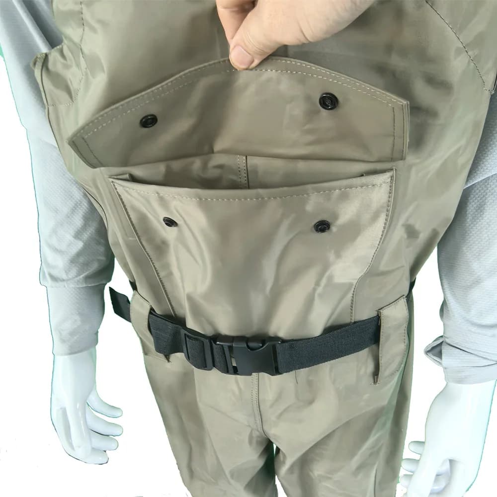 Waders de pêche étanches respirants avec bottes intégrées pour la pêche à la mouche et la chasse
