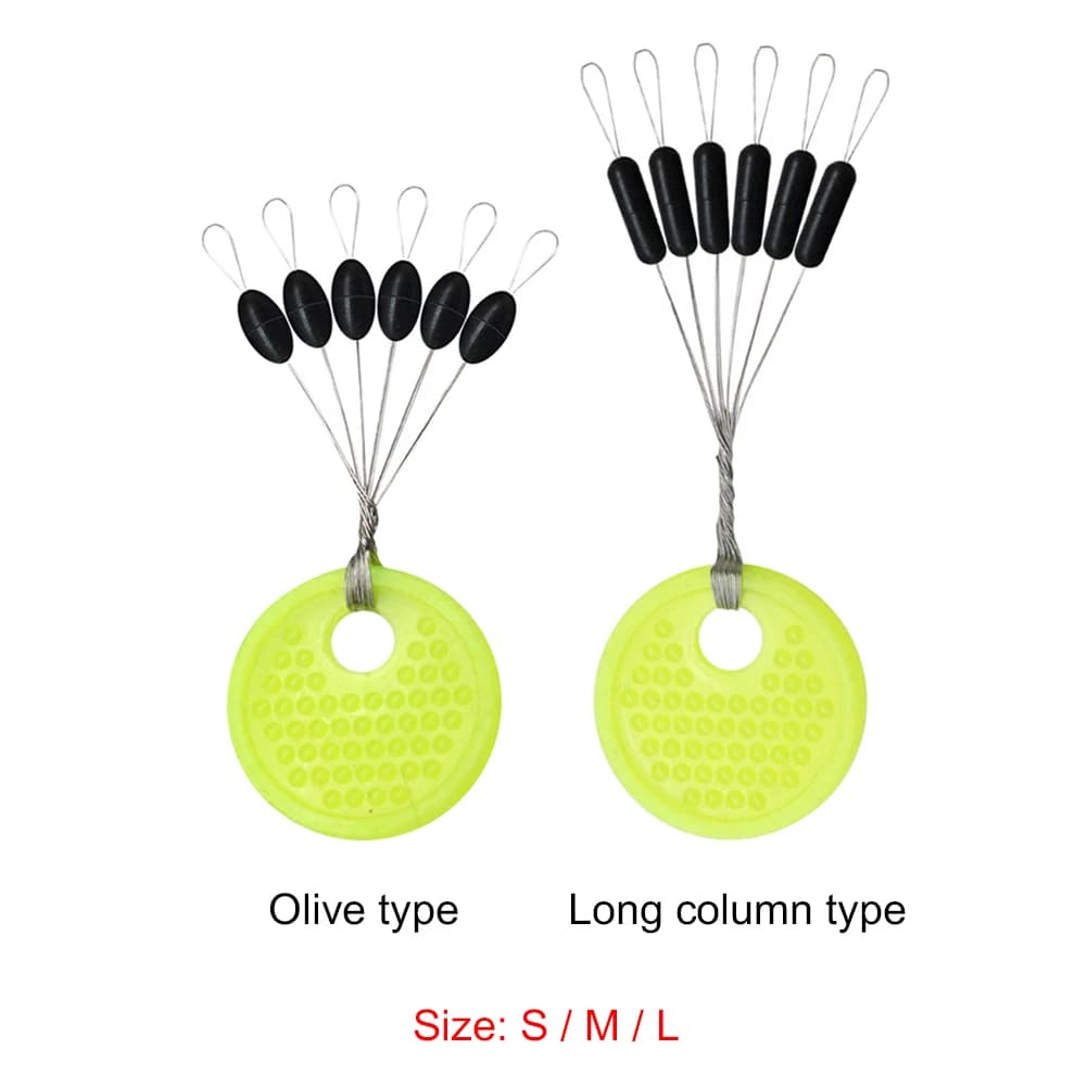60 résistants stoppeurs eschage vertical pour carpe, 10 groupes de 6, protection ligne sans blessure, accessoires pêche