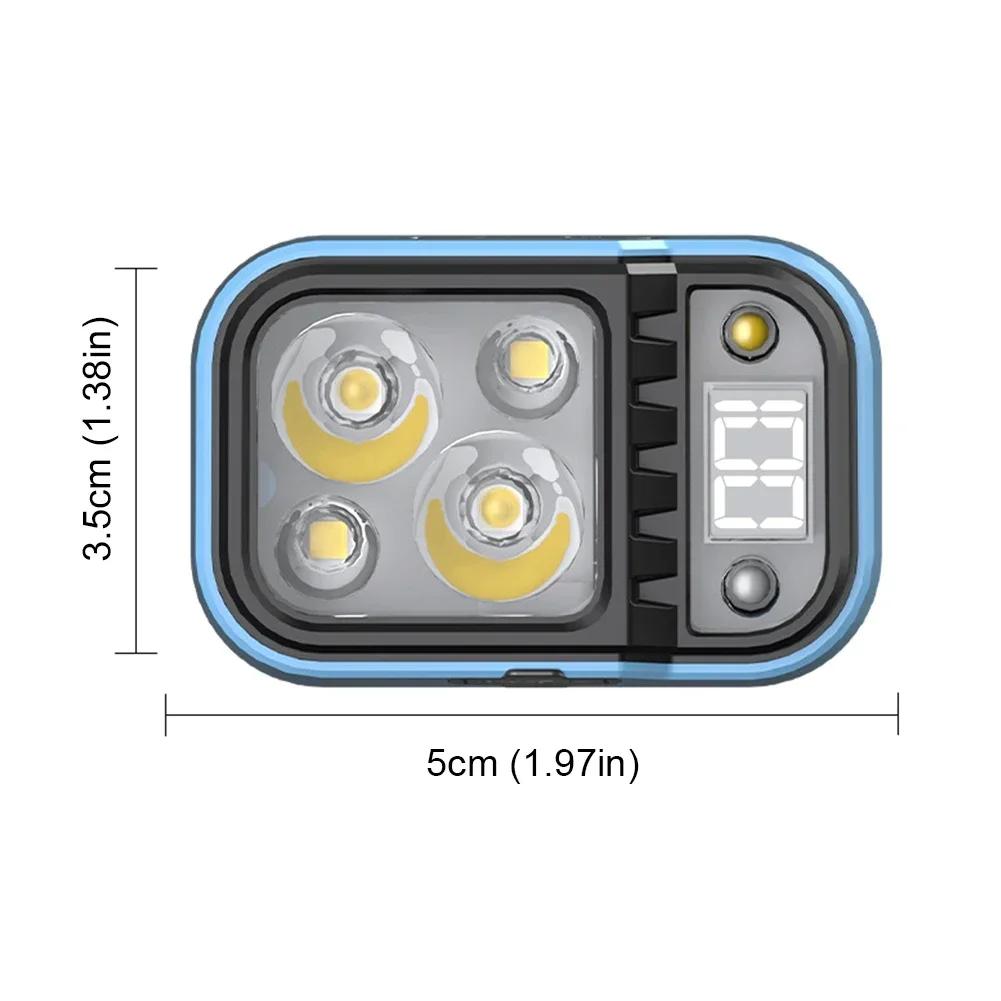 Lampe frontale LED détecteur de mouvement rechargeable Type-C ultra lumineuse randonnée pêche