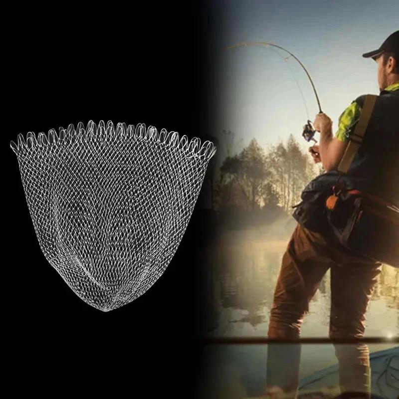 Filet de pêche double ligne en maille tressée 40 à 80 cm pour truite et perche,