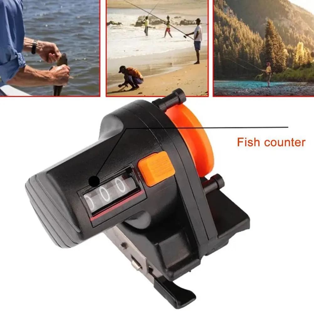 Compteur de ligne de pêche 999 mètres - Compteur pour canne à pêche et pêche au raft